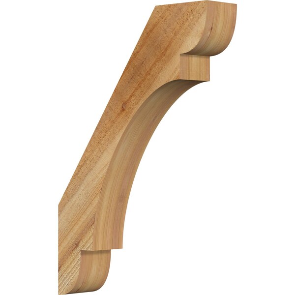 Ekena Millwork 4"W x 18"D x 26"H Olympic Rough Sawn Knee Brace, Western Red Cedar BRC04X18X26OLY00RWR - main